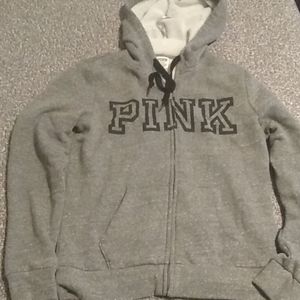 Pink Victoria Secret Zipped Hoodie